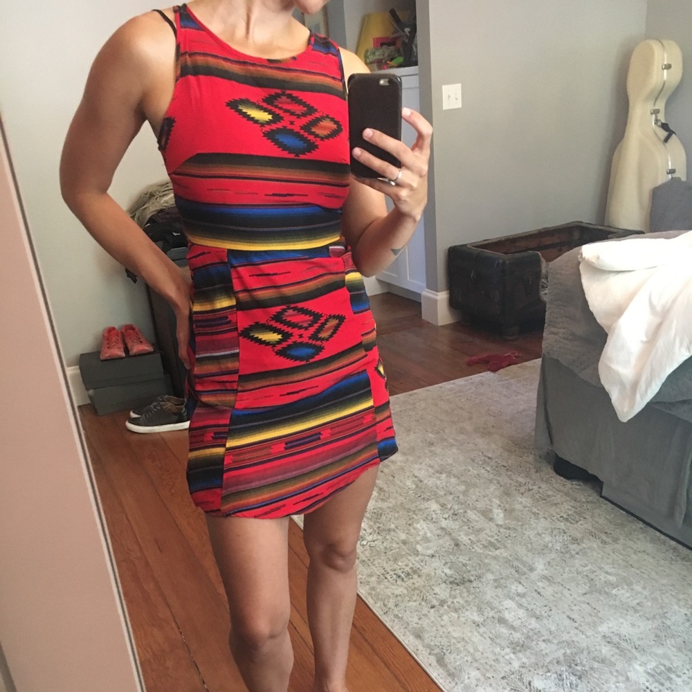 Mini Red Dress - image 1